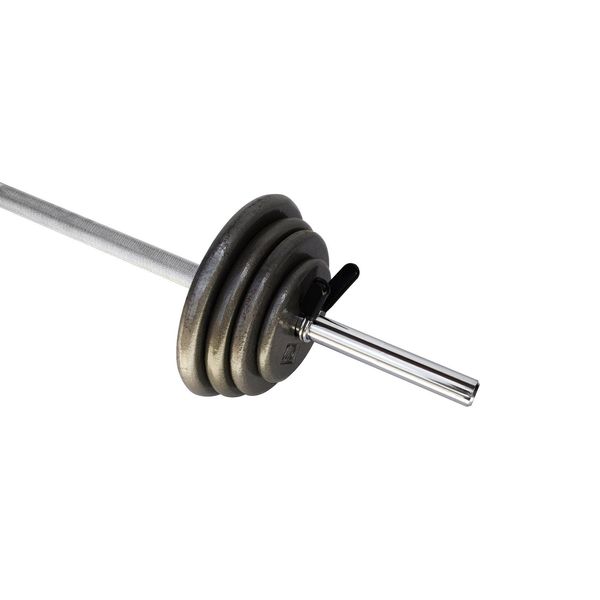 Ader Barbell Set 1'' Standard Plates Set (Gray, 50lb)