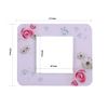 3 Pack Acrylic Light Switch Surround, Light Socket Surround, Pink Flower Light Switch Sticker Finger Plate