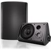 Herdio 400W 6.5" Outdoor Wall Mount Speakers W/ Bluetooth Amplifier Weatherproof