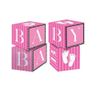 Creative Converting Sweet Baby Feet Pink Centerpiece Blocks