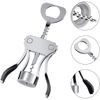 Home Accessories Wine Bottle Opener Wing Corkscrew (Colour: Silver)
