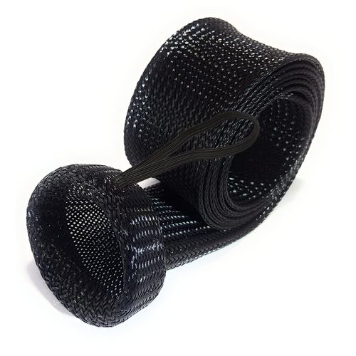 Reaction Tackle Fishing Rod Socks - Fishing Pole Sleeves and Covers for Baitcasting Rods, Spinning Rods Black (Point-XL Spin-3)
