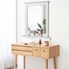 Costway Square Vanity Makeup Mirror Space Saving Wall Mirror Bathroom W/Shelf