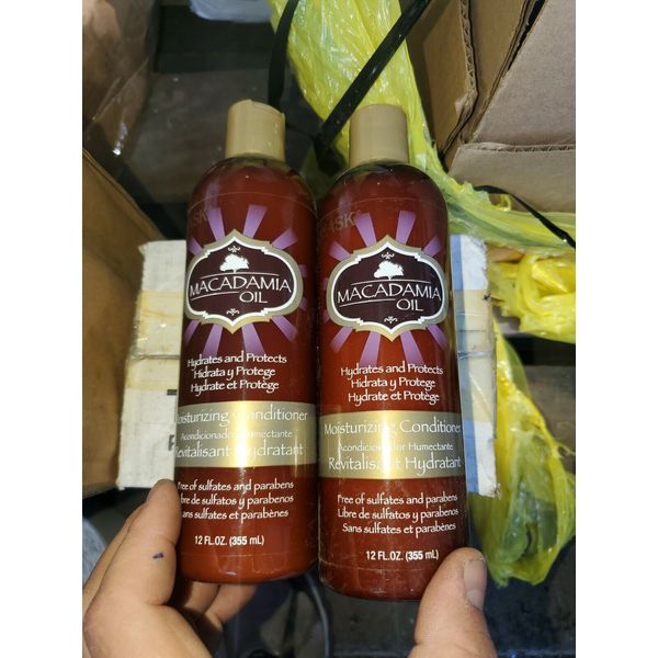 2 x Hask Macadamia Oil Moisturizing Conditioner 12 oz (34325A). WE SHIP QUICK...