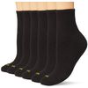 HUE Damen Mini Crew, 6er-Pack Socken, Schwarz, 6 Paar, Einheitsgröße