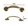 VIBE Bow Handle 175mm on Brass Pull Handle on Brass for Internal Doors