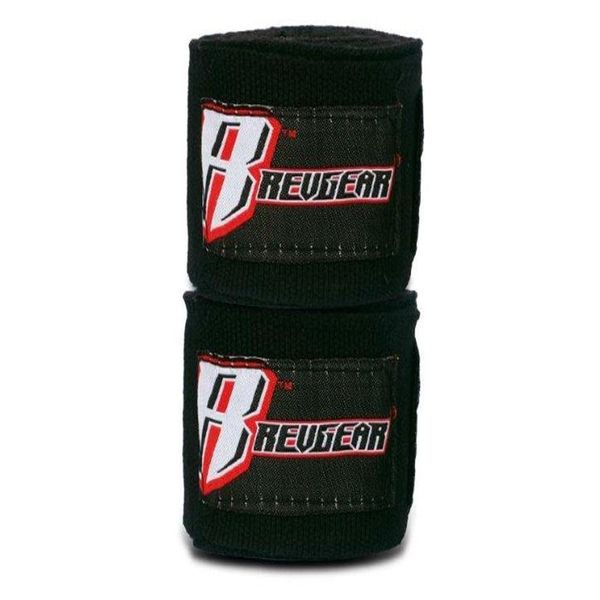 Revgear 2-Inch Wide Elastic Hand Wrap, Black, 120-Inch