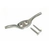 CLEAT HOOK CURTAIN BLIND TIE BACK CHROME 63MM WITH SCREWS ( pack 2 )