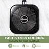 Ecolution Artistry Nonstick Square Griddle, Easy To Clean, Comfortable Handle, Even Heating, Dishwasher Safe Pots and Pans, 11-Inch, Black
