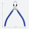 WORKPRO 2PC Wire Cutters 6 Inch Precision Flush Cutter Spring Loaded Side Pliers