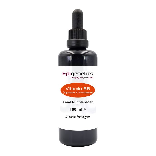 Vitamin B6 (P5P) 100ml | Pyridoxal-5-Phosphate 2300mcg | UK Made Vegan Friendly Liquid |10 Drops Daily (133 Servings)