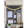 48 x 144 White Black Pinboard Write On Wipe Off Durable Bulletin Board Material