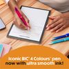 BIC 4 Colours Gradient Smooth Ink Retractable Multicoloured Ball Pen Pack of 5