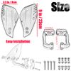 Cuhubyup Motorcycle Handguards 7/8" 22mm Universal Hand Guards Black
