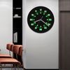 Retro Military Pattern Wall Clock W/ LED 12/24 Hour Display 7 Colors Backlight