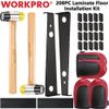208PCS Laminate Floor Installation Kit Pull Bar Mallet Flooring Fitting Tool Set