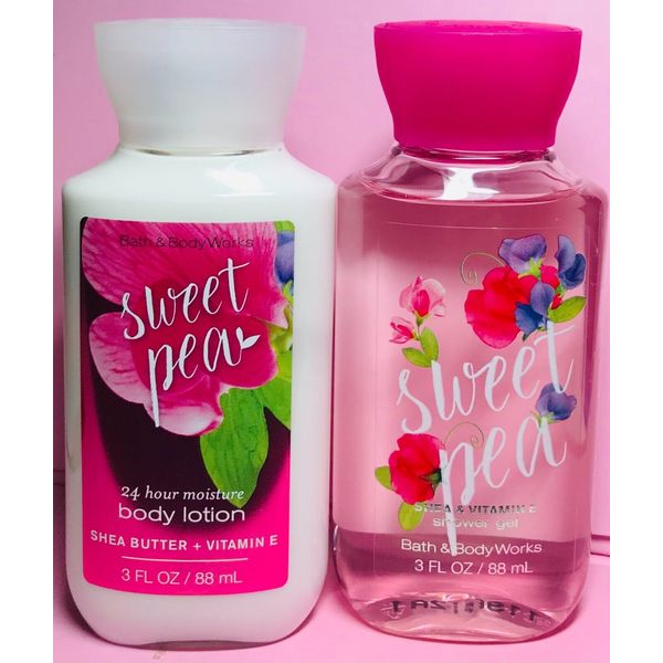 $$$AVE ~ SWEET PEA ~ 2PC TRAVEL GIFT SET ~ Bath & Body Works ~ SHIPS FREE!