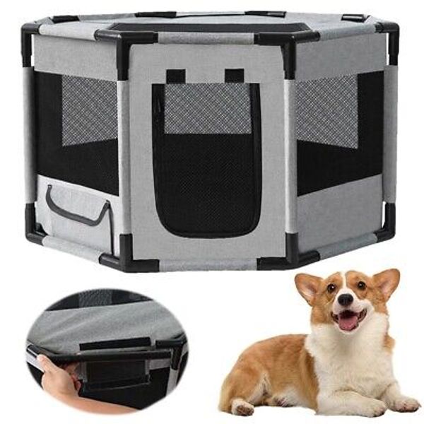 Portable Pet Playpen F Oxford oldable Dog Cat Playpen Camping Tent Kennel Crate