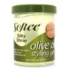Softee Silky Shine Olive Oil Styling Gel 8 Oz,Pack of 3