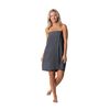 Robe Direct Quick Dry, Lightweight Waffle Spa/Bath Wrap with Adjustable Closure & Elastic Top (Dark Gray, XX-Large)