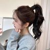 Fuyunohi Hair Tie, Black, No Mark, Hair Tie, Simple, Easy, Stretches, Ponytail Ring, Hair Tie, Bun, Hair Tie, Hair Tie, Adult, Fashionable, Set of 6, Elastic Hair, High Elasticity, Korean Style, Elegant, Black