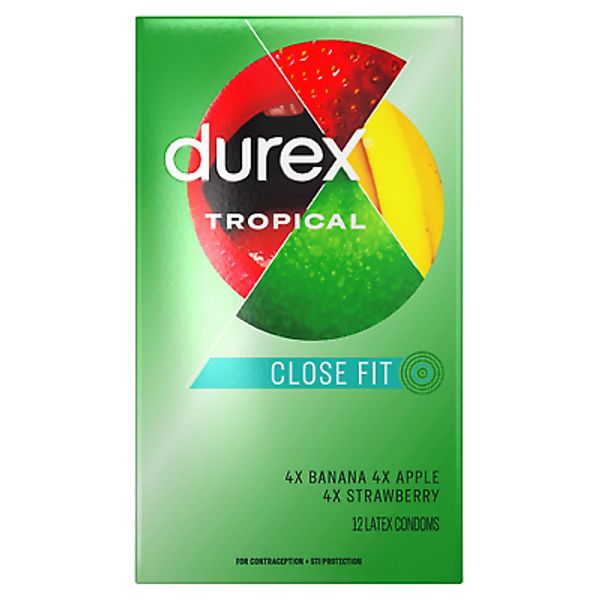 Tropical, Close Fit, 12 Latex Condoms (Expiration - 05 / 2028)