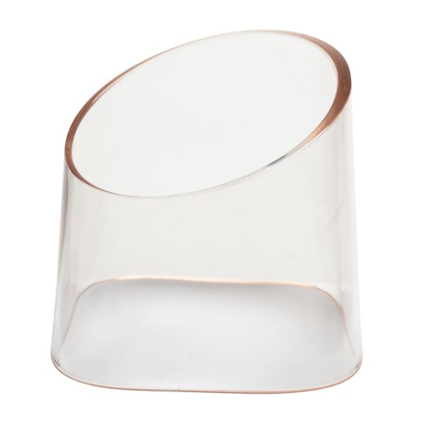 Plakira Non-Roll, Receipt Holder, Tabletop, Memo Stand, Memo Holder, Slightly Pink, Clear, Transparent, Size: Approx. 2.4 x 2.4 x 2.3 inches (62 x 62 x 58 mm), Pack of 3, Made in Japan, Ishikawa Resin Industries