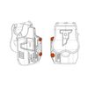 Universal Level 2 OWB Paddle Holster For Guns with Streamlight TLR-1/TLR-2
