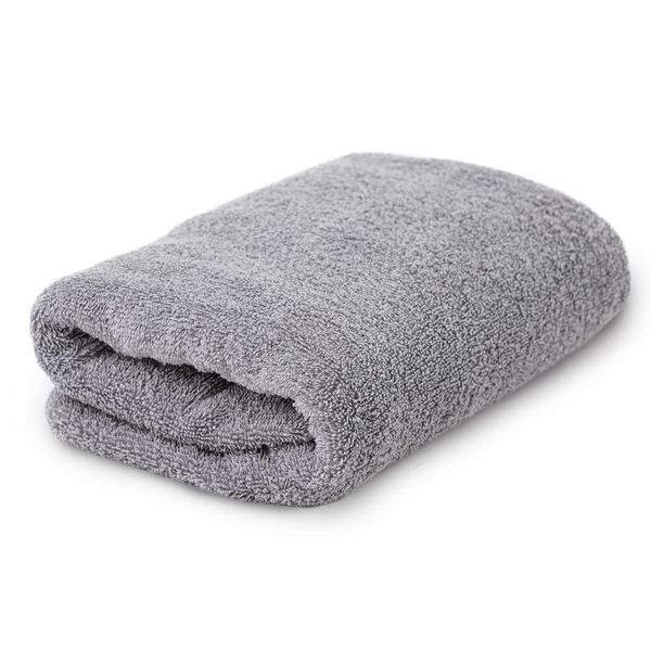 Iris Plaza 100% Cotton, Made in Japan, Instant Absorption for 1 second, Slim Bath Towel, Not as Large as a Bath Towel, Not Bulky and No Problems in Washing, Provides a Firm Feel and Can Wipe Your