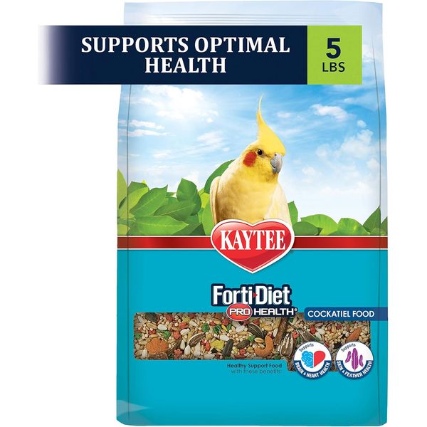 Kaytee Forti-Diet Pro Health Pet Cockatiel Food, 5 Lb