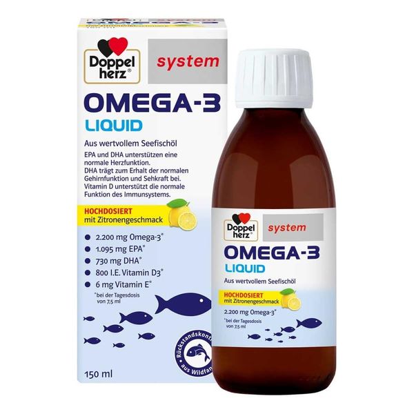 Doppelherz System Omega-3 Liquid, 150 ml