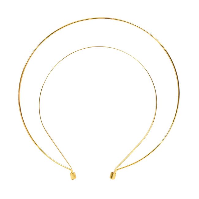 Angel Bridal Gold Halo Headband -Photoshoot Hair Band Wedding Hair Accessory (gold)