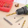 HSEAMALL 10PCS Screw Extractors with Left Hand Cobalt Drill Bits Set,Damaged Screw Remover Drill Extractor Combination Set