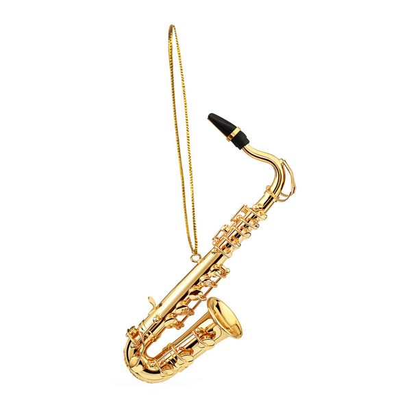 Broadway Gifts Gold Tenor Saxophone Christmas Tree Ornament 4.25 inches