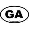 CafePress Gateway Arch Oval Sticker Oval Car Bumper Sticker