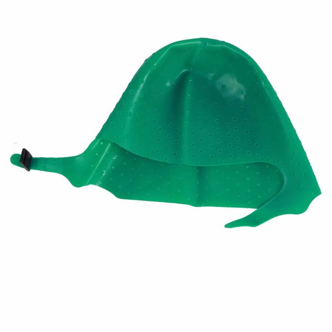 Hair Coloring Highlighting Hat with Adjusting Strap Design, Highlighting Frosting Cap, Silicone Reusable DIY Hair Dyeing Hat Tool for Beauty Salon (Green)