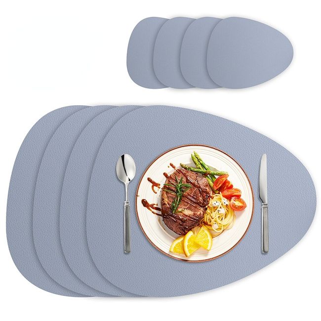 Placemats Table Leather, Placemat Pu Leather Waterproof