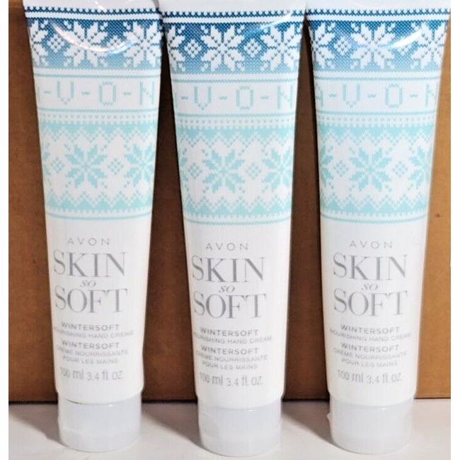 Avon SSS Skin So Soft WINTERSOFT Nourishing Hand Cream 3.4 fl.oz. LOT of  3