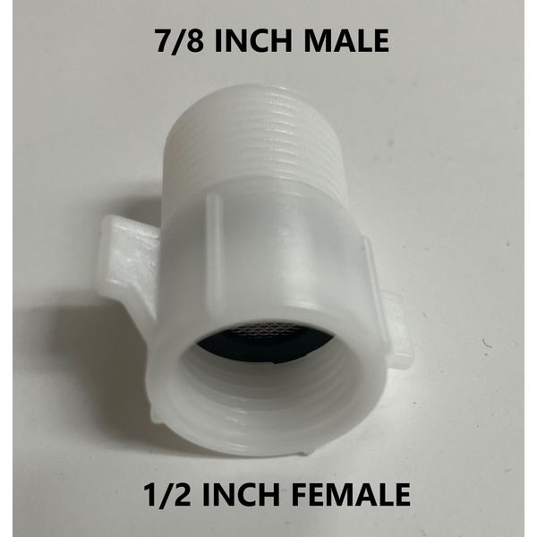 1/2 in. Female Pipe Adapter to 7/8 in. Male Screen Filter, Appliances & Bidets