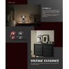 Mushroom Table Lamp Modern Bedside Adjustable Nightstand Desk Lamp Glass Gray