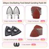 206Pcs Oscillating Tool Detail Sanding Pads Kit 2Pcs Triangle Sanding Pads 2Pc