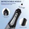 MOCEL Water Dental Flosser Oral Irrigator with 5 Modes, 350ml Cordless Water Teeth Cleaner Pick 6 Tips, IPX7 Waterproof Rechargeable Portable Powerful Battery for Travel & Home Braces & Bridges Care