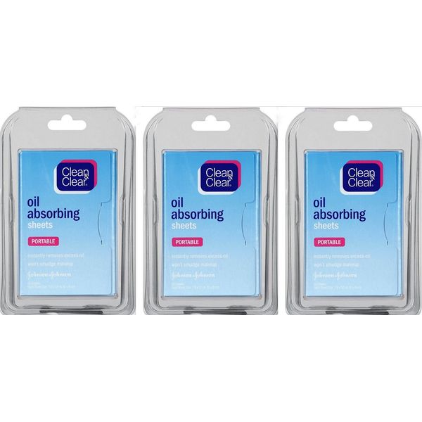 Oil Absorbing Sheets CLEAN & CLEAR 50ct ( 3 pack )