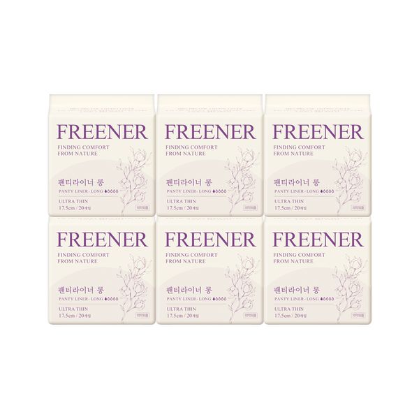 Prener Daily Panty Liner Long Organic Sanitary Napkin 6 Pack