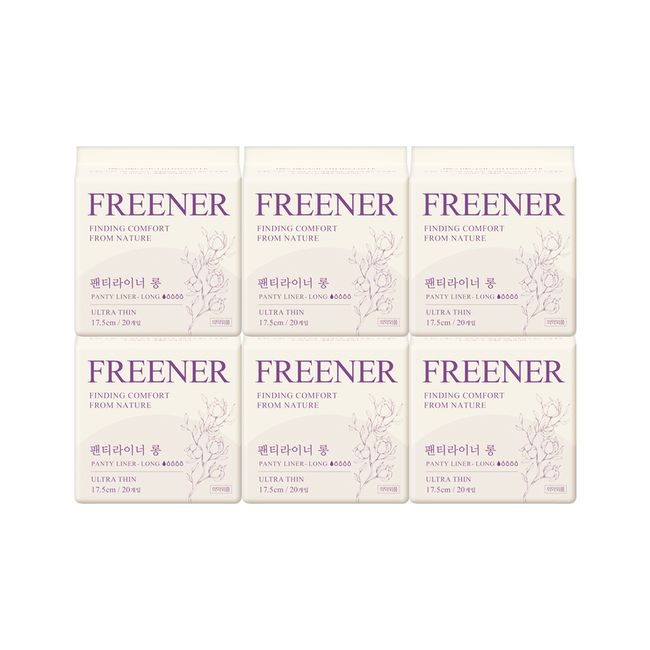 Prener Daily Panty Liner Long Organic Sanitary Napkin 6 Pack