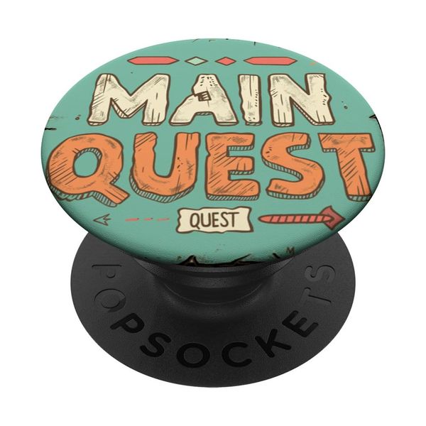 Enjoy Main Quest with a cool and vibrant graphic PopSockets with interchangeable PopGrip