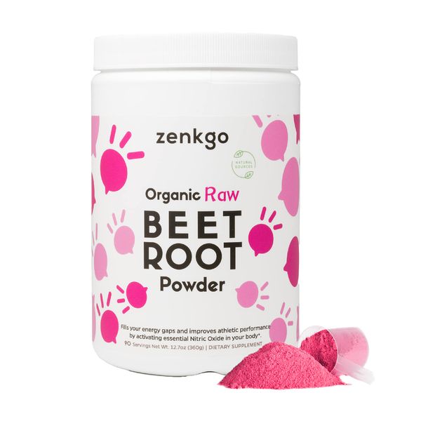 Organic Beet Root Juice Powder, from Raw Beet Extract, Highly Concentrated & Higher Potency, Natural Nitrites & Antioxidants for Detox, Energy, Circulation, Workout Recovery, Daily Superfoods(12.7 Oz)