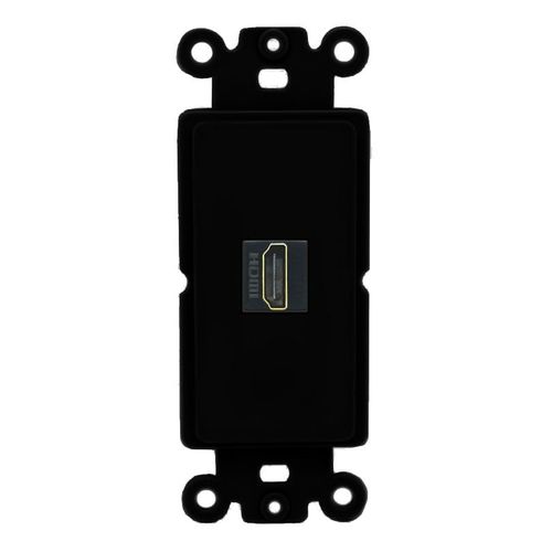 RiteAV - HDMI Port Wall Plate Decorative (Rocker) - [Black/Black]