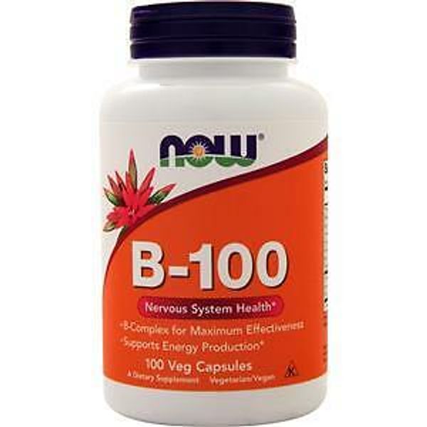 Now B-100 (High Potency B-Complex)  100 vcaps