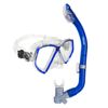 MARES Junior Pirate Dry Combo, Silicone Mask & Snorkel Set, Blue/Clear